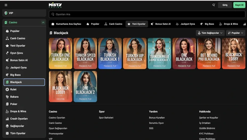 misty casino yeni giriş adresi